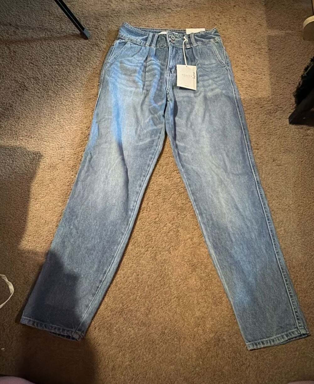 KanCan Women's Misty High-Rise Tapered Leg Jeans